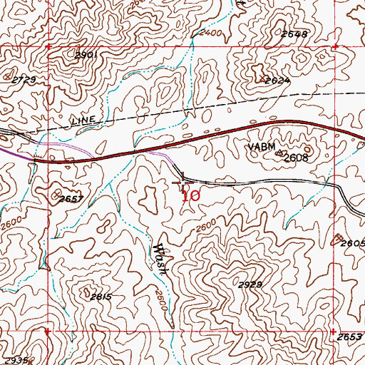 Topographic Map of Highway Tank, AZ