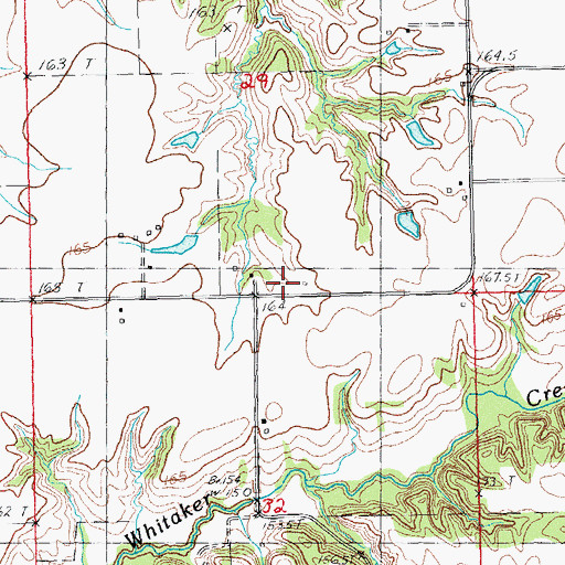 Topographic Map of Appalonia School (historical), IL