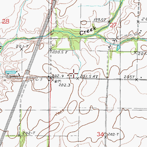 Topographic Map of Apperson School (historical), IL