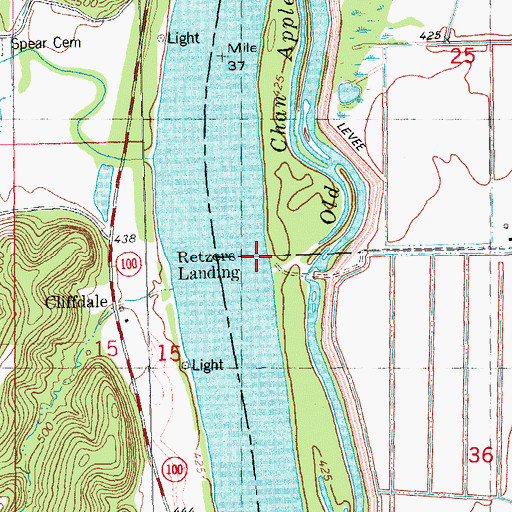 Topographic Map of Apple Creek, IL