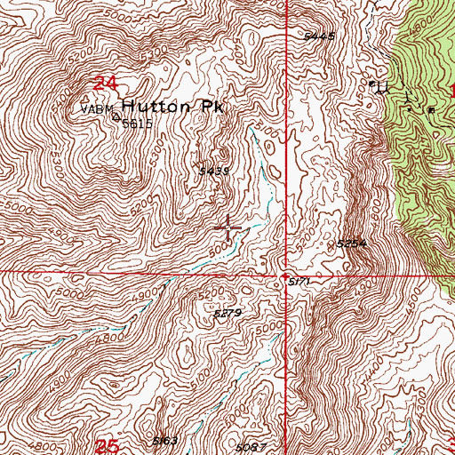 Topographic Map of Iron Flat Tank, AZ