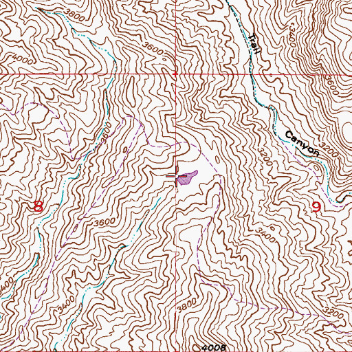 Topographic Map of Javelina Tank, AZ