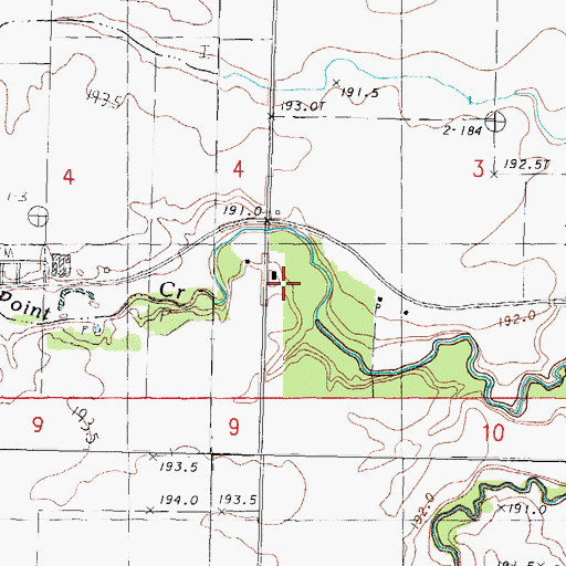 Topographic Map of Argobright School (historical), IL