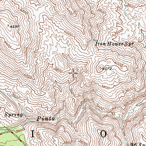 Topographic Map of Jones Water Spring, AZ