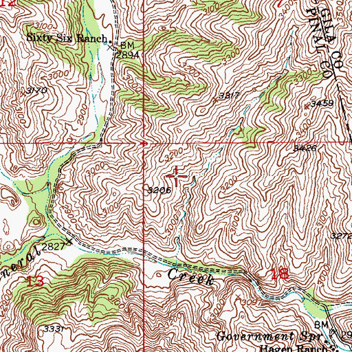 Topographic Map of Kennedy Pasture Spring, AZ