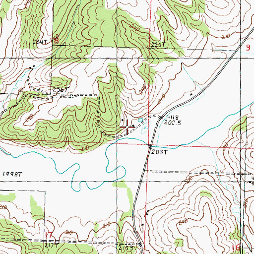 Topographic Map of Arnold School (historical), IL