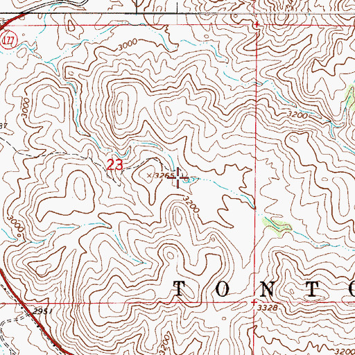 Topographic Map of Lime Tank, AZ