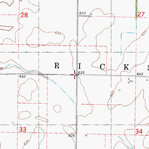 Topographic Map of Ash Grove School, IL