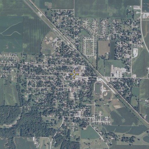 Aerial/Satellite Image of Athens, IL