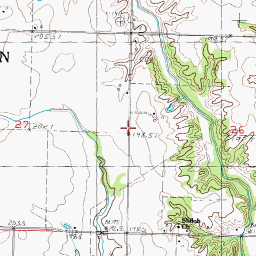 Topographic Map of Audubon School (historical), IL