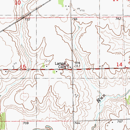 Topographic Map of Austin School (historical), IL