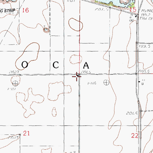 Topographic Map of Avoca School (historical), IL