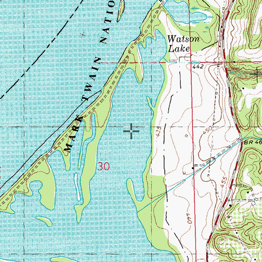 Topographic Map of Bailey Lake, IL