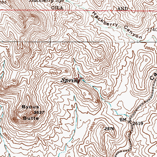Topographic Map of Negro Head Spring, AZ