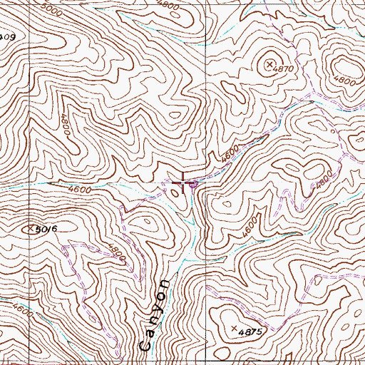 Topographic Map of North Fork Tank, AZ