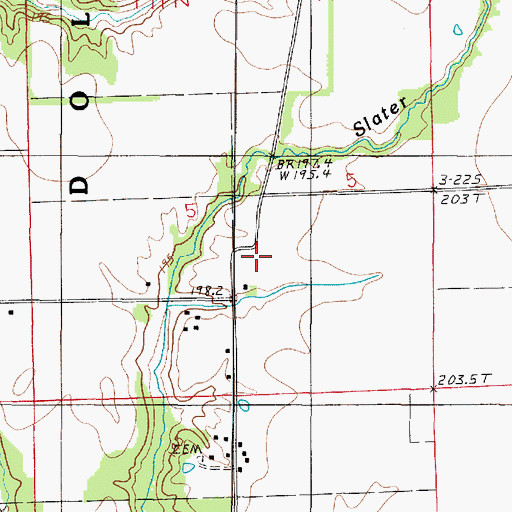 Topographic Map of Bartmess School (historical), IL