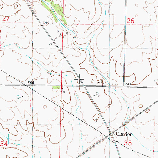 Topographic Map of Bauer School (historical), IL