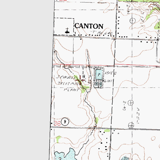Topographic Map of Baxter Mine, IL