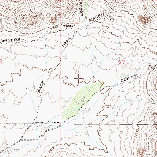 Topographic Map of Peralta Canyon Camp, AZ