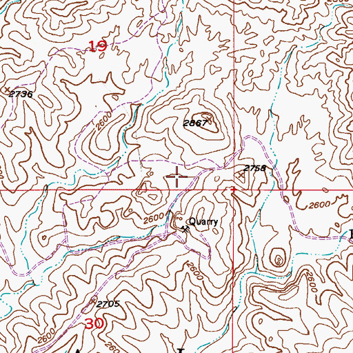 Topographic Map of Perlite Spring, AZ