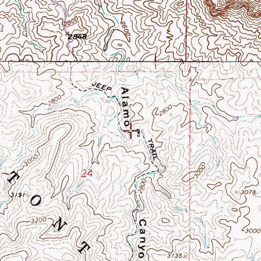 Topographic Map of Picket Mill Well, AZ