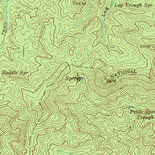 Topographic Map of Pointer Spring, AZ