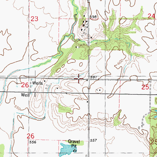 Topographic Map of Bee Ridge, IL