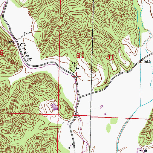 Topographic Map of Beech Grove School, IL