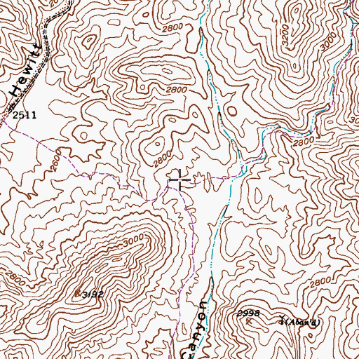Topographic Map of Preston Well, AZ