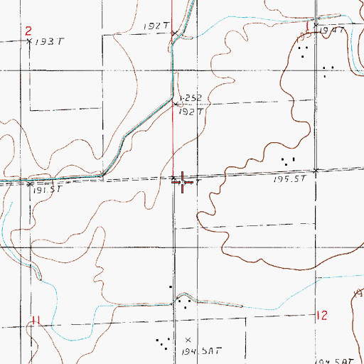 Topographic Map of Beland School (historical), IL