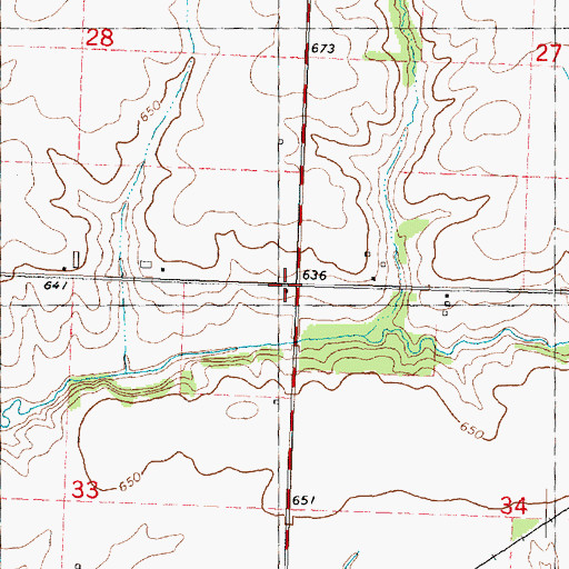 Topographic Map of Bell School (historical), IL