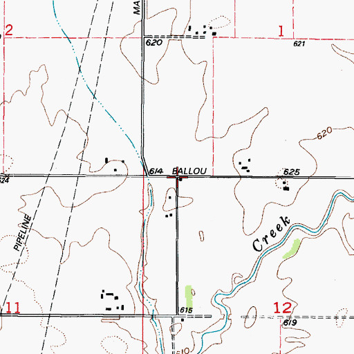 Topographic Map of Bell School, IL