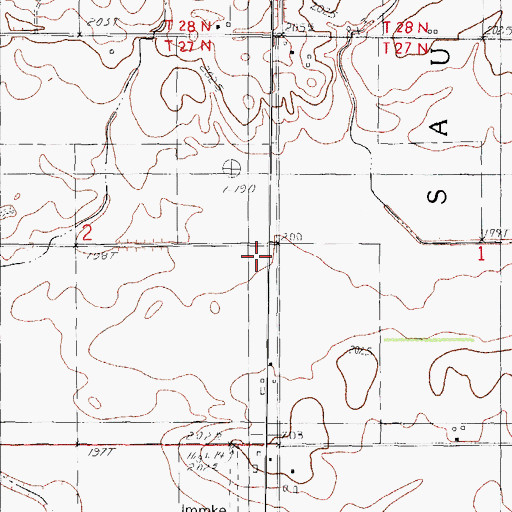 Topographic Map of Bell Top School (historical), IL