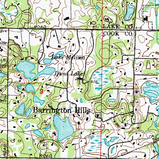 Topographic Map of Bellarmine Hall, IL