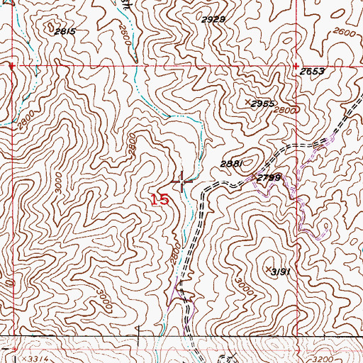 Topographic Map of Reymert Well, AZ