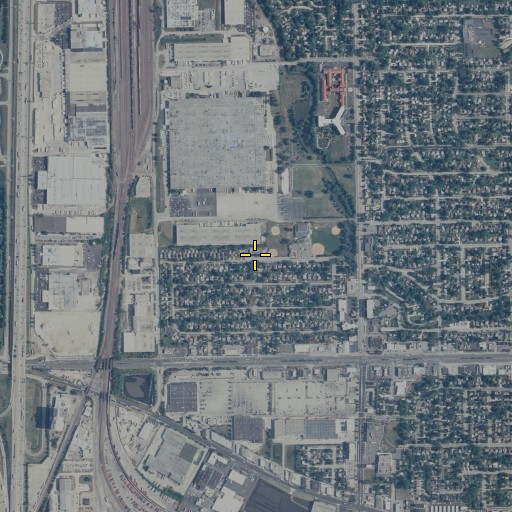 Aerial/Satellite Image of Benjamin Franklin School, IL