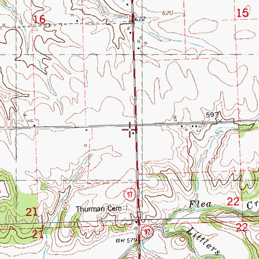 Topographic Map of Bennington School (historical), IL