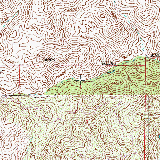 Topographic Map of Rock Spring, AZ