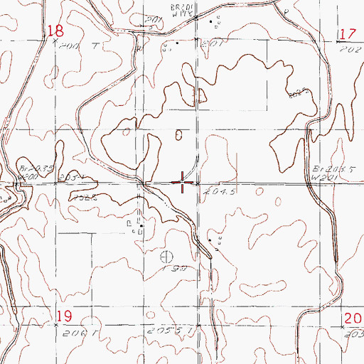 Topographic Map of Bergan School (historical), IL