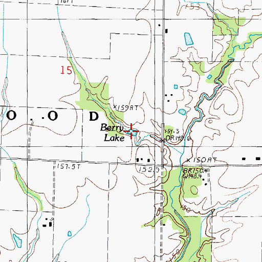 Topographic Map of Berry Lake, IL