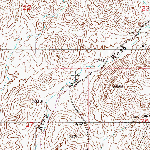 Topographic Map of Silver King Windmill, AZ
