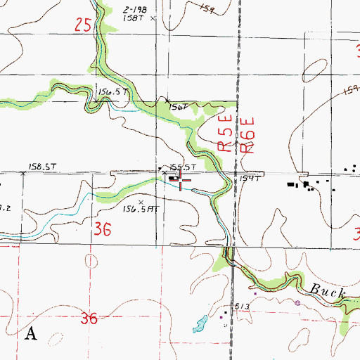 Topographic Map of Bethel Church, IL