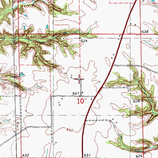 Topographic Map of Bethel Church (historical), IL