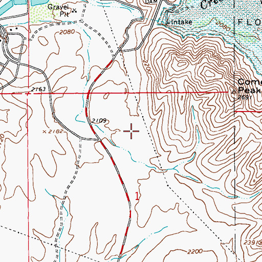 Topographic Map of Smelter Town, AZ