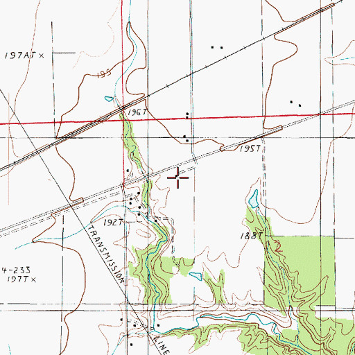 Topographic Map of Bethel School (historical), IL