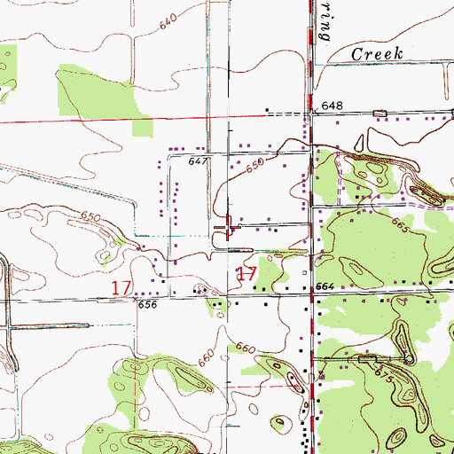 Topographic Map of Bible Camp, IL