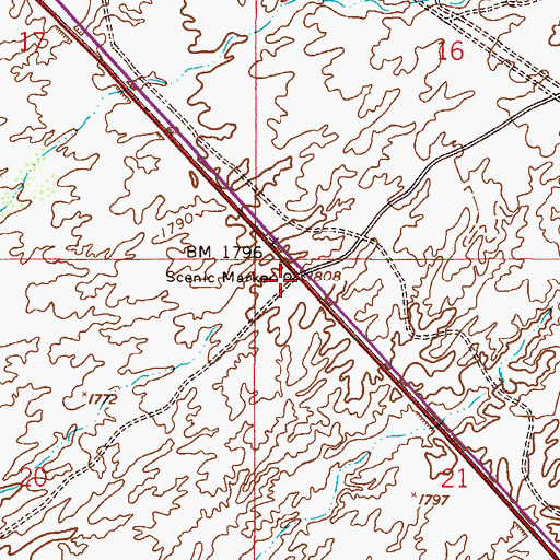 Topographic Map of Superstition Mountain Monument, AZ