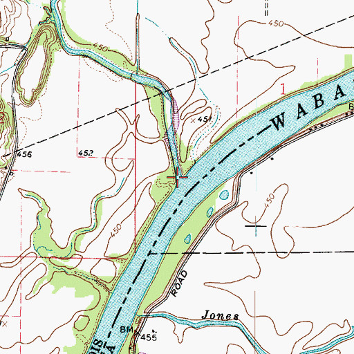 Topographic Map of Big Creek, IL