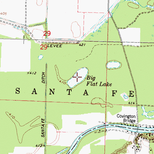 Topographic Map of Big Flat Lake, IL