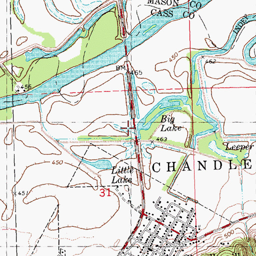 Topographic Map of Big Lake, IL